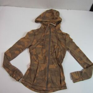 Lululemon Hooded Define Jacket Nulu Heritage 365 Camo Beige size 2